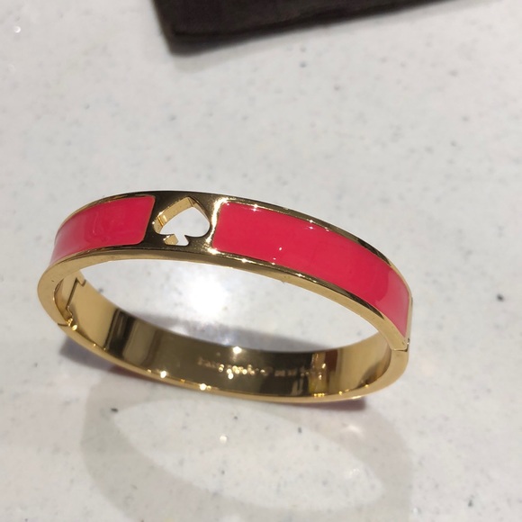 kate spade Jewelry - Kate spade hot pink hole punch bangle